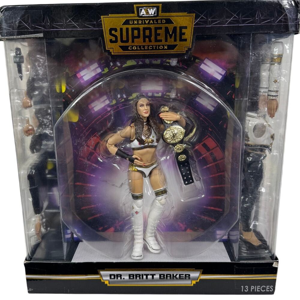 AEW Unrivaled Supreme Collection Dr. Britt Baker Figure‎ All Elite Wrestling WWE